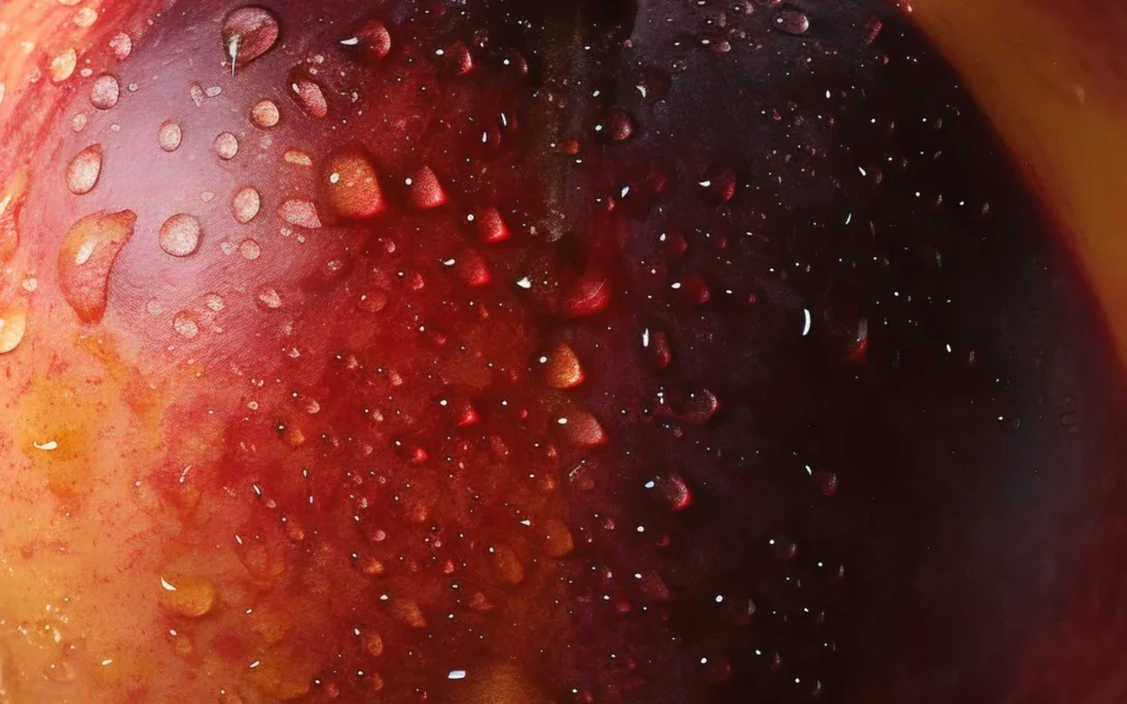 Close-up water droplet atmosphere for a Lumisyla Journal article about lingering purchase doubts.